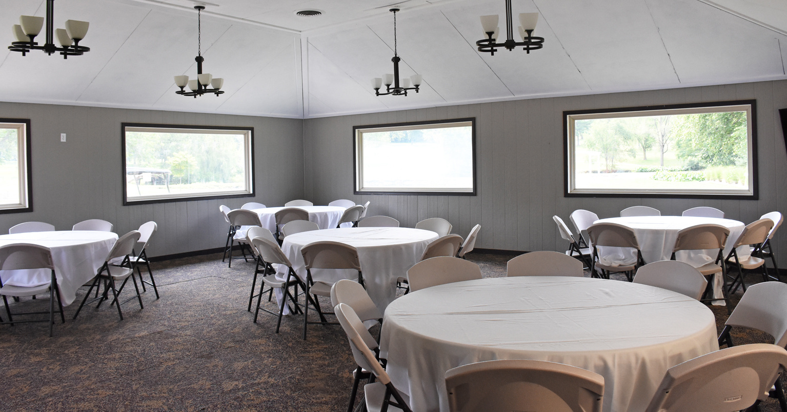 Our Golfers Lounge can seat up to 60 people